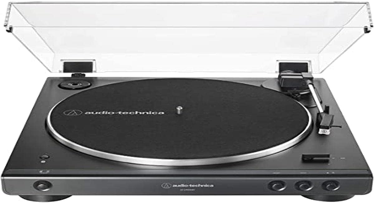 Audio-Technica LP60XBK Platine Vinyle Stéréo à Entraînement par Courroie, Entièrement Automatique Noir