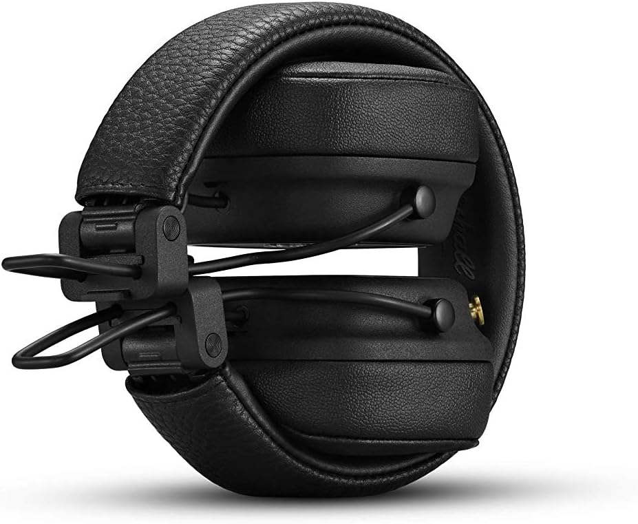Marshall Casque Bluetooth supra-auriculaire Major IV, écouteurs sans fil, pliables, autonomie sans fil de plus de 80 heures, noir
