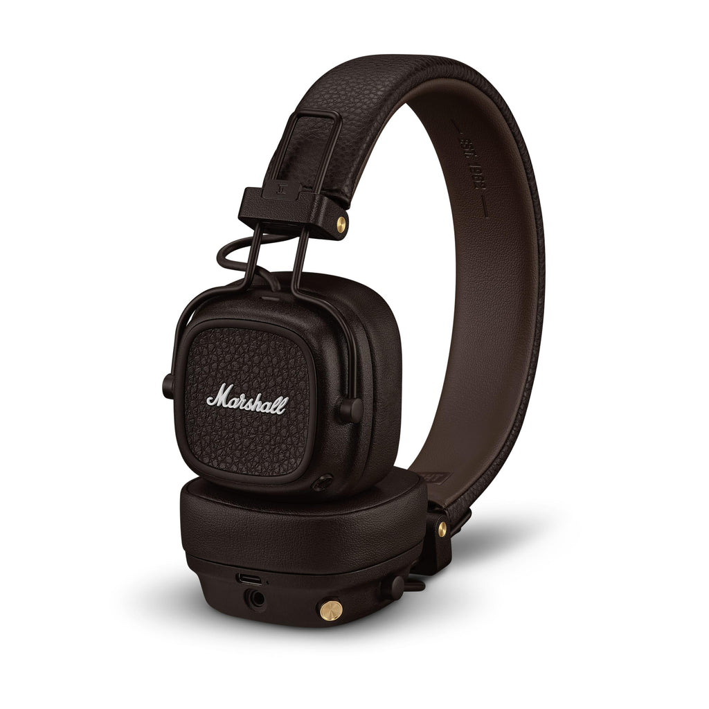Marshall Casque Bluetooth supra-auriculaire Major IV, écouteurs sans fil, pliables, autonomie sans fil de plus de 80 heures, noir
